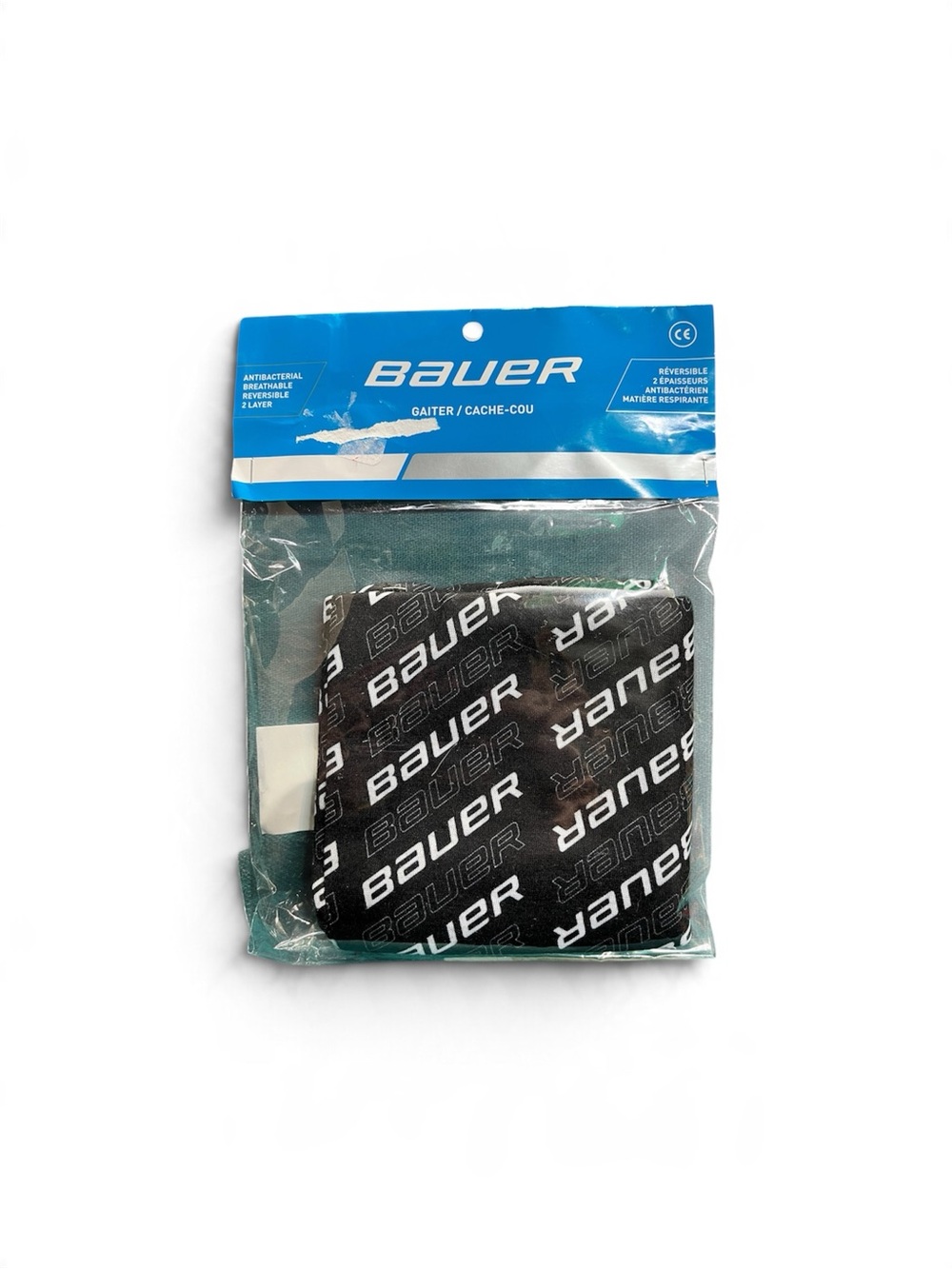 NWT - Bauer neck gaiter antibacterial breathable reversible two layer